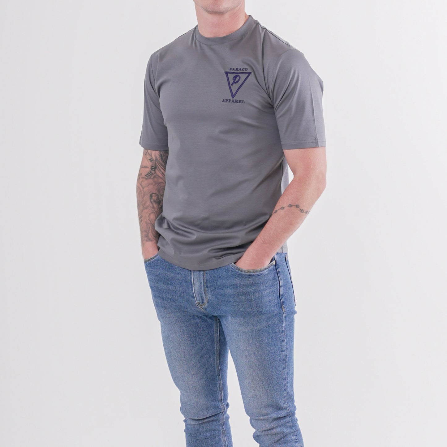 Grey Tri T-Shirt