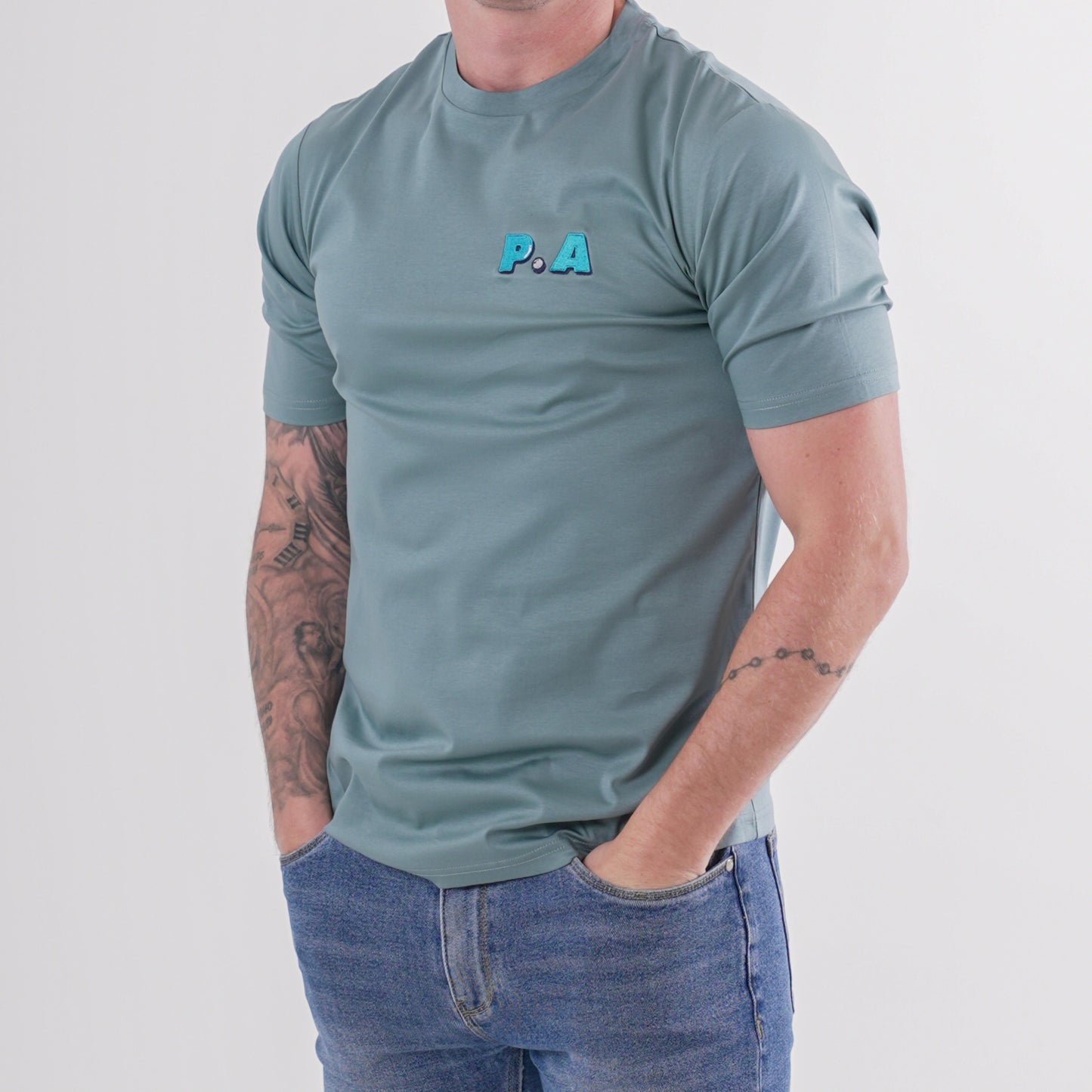 Teal Blue P.A T-shirt