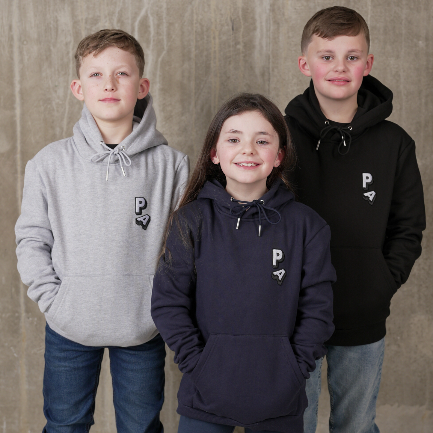 Kids Black Falling PA Hoodie