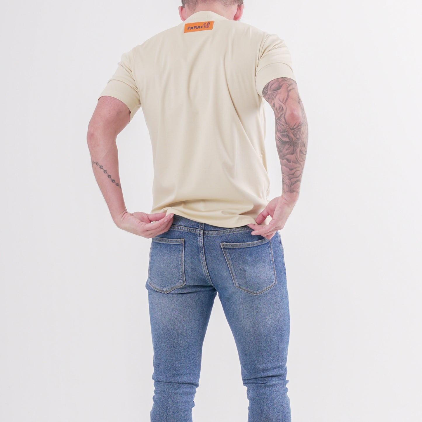 Beige Tri T-shirt