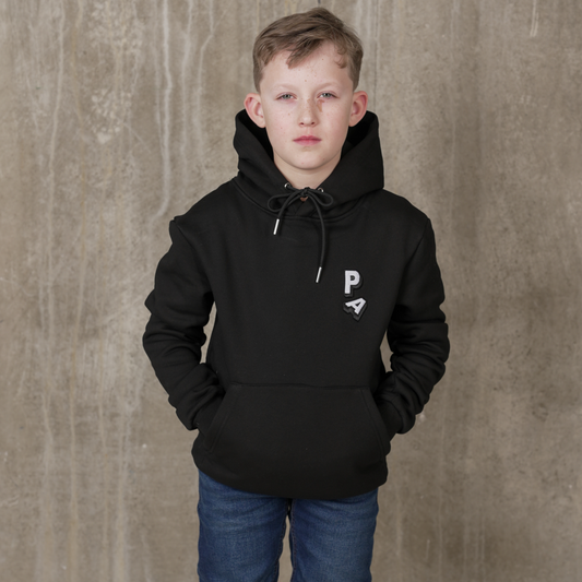 Kids Black Falling PA Hoodie
