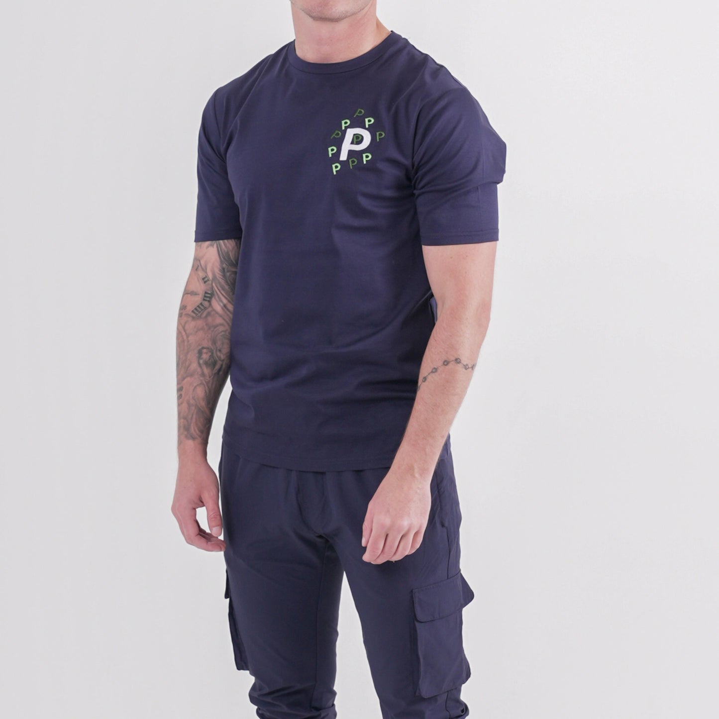 Navy Scatter P T-shirt